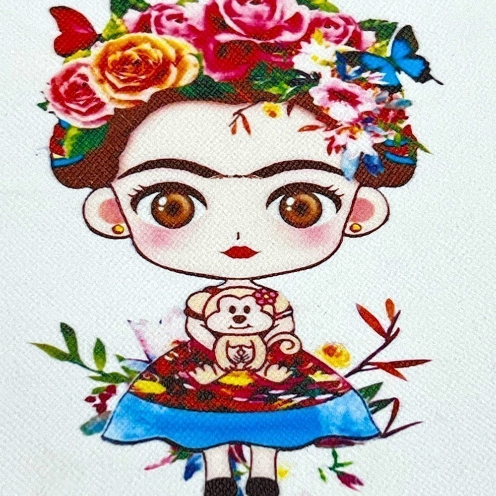 NWT PRINCESS Accessories Frida Kahlo white shoulder or crossbody bag - Picture 3 of 16